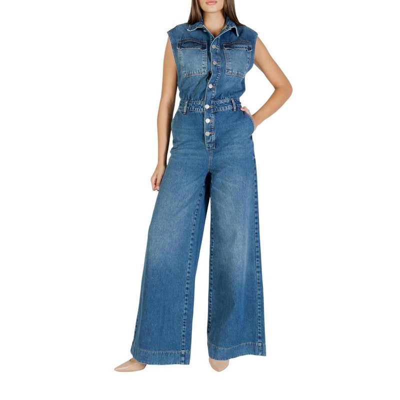 Colcci Blue Cotton Jumpsuit for Women - Model 054.11.00022