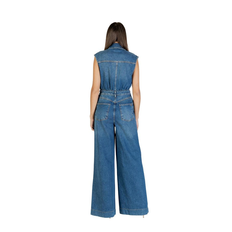 Colcci Blue Cotton Jumpsuit for Women - Model 054.11.00022