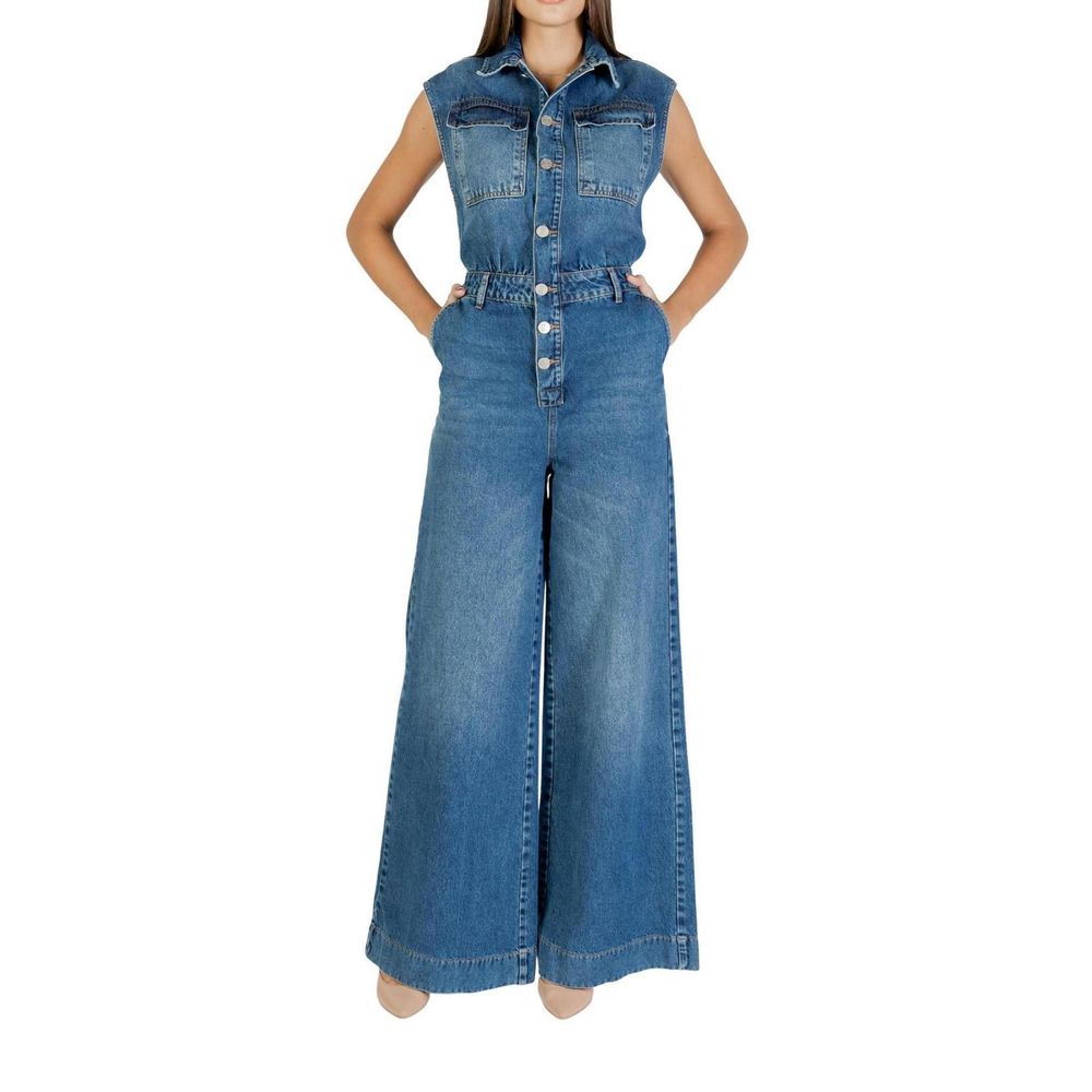 Colcci Blue Cotton Jumpsuit for Women - Model 054.11.00022