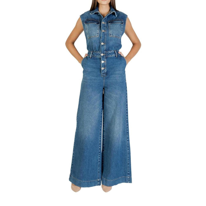Colcci Blue Cotton Jumpsuit for Women - Model 054.11.00022