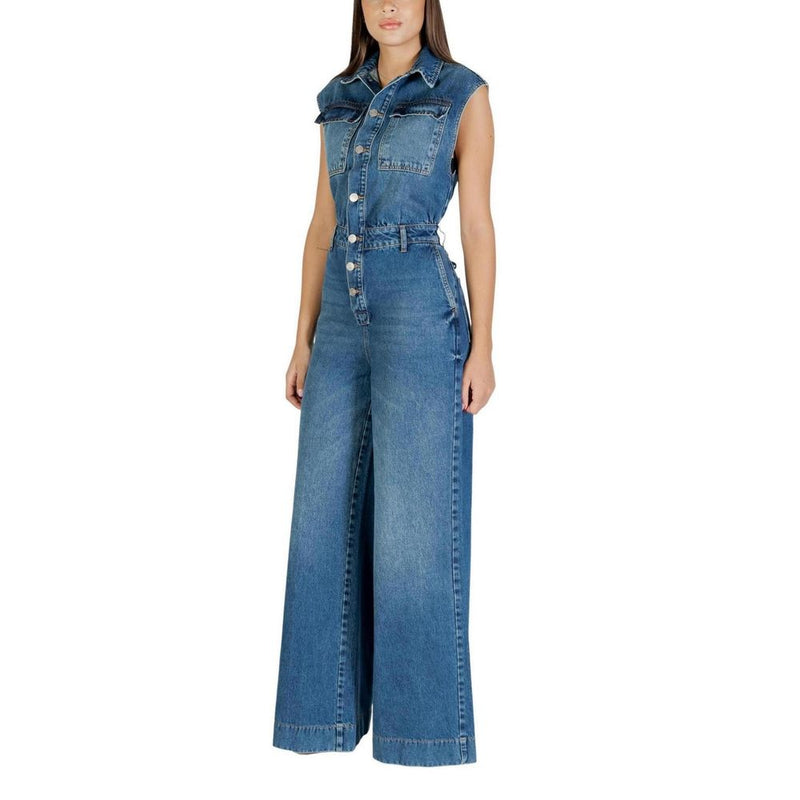 Colcci Blue Cotton Jumpsuit for Women - Model 054.11.00022