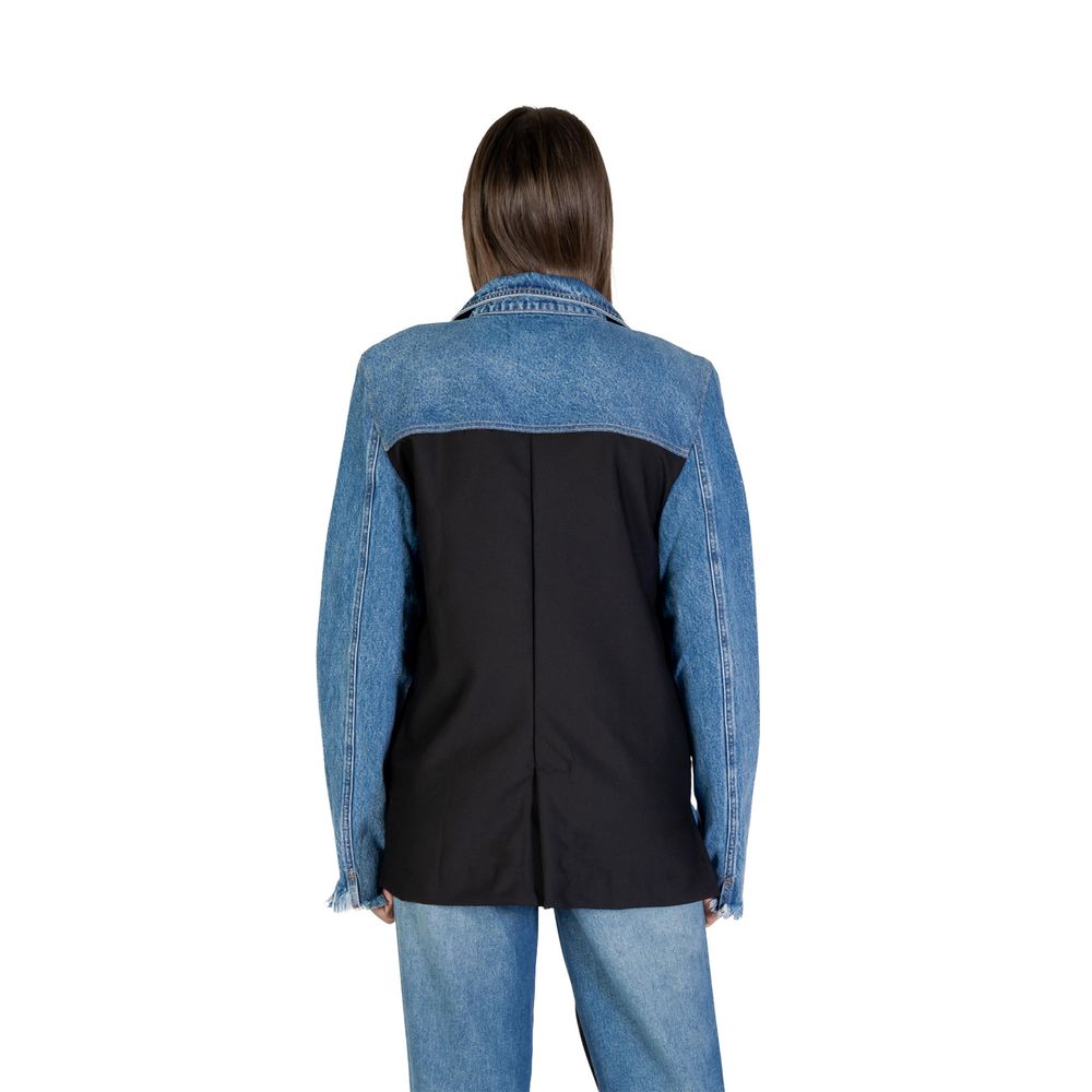 Colcci Blue Cotton Blazer for Women