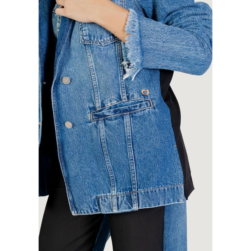 Colcci Blue Cotton Blazer for Women