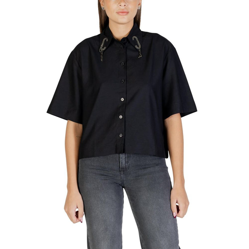 Colcci Black Viscose Shortsleeve Shirt - Model 030.01.02925