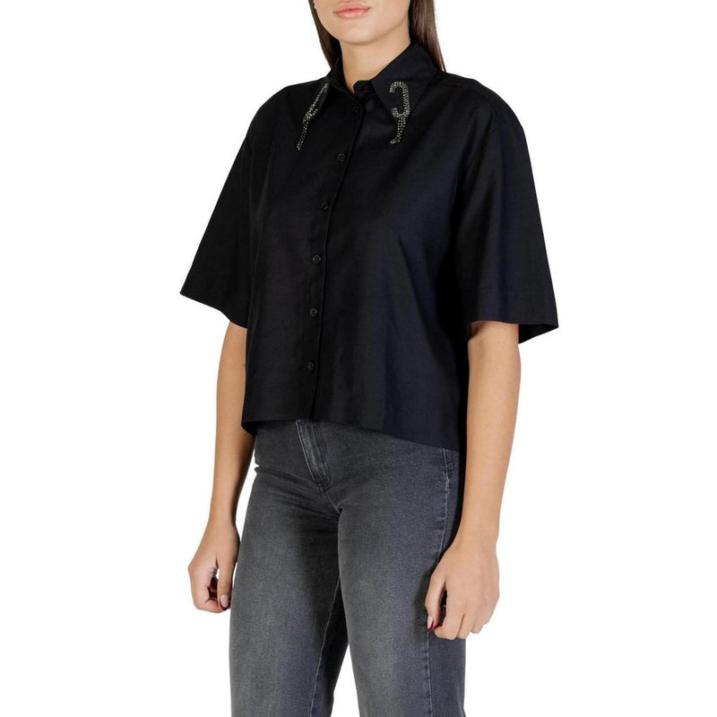 Colcci Black Viscose Shortsleeve Shirt - Model 030.01.02925