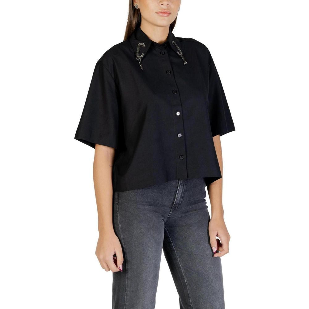 Colcci Black Viscose Shortsleeve Shirt - Model 030.01.02925
