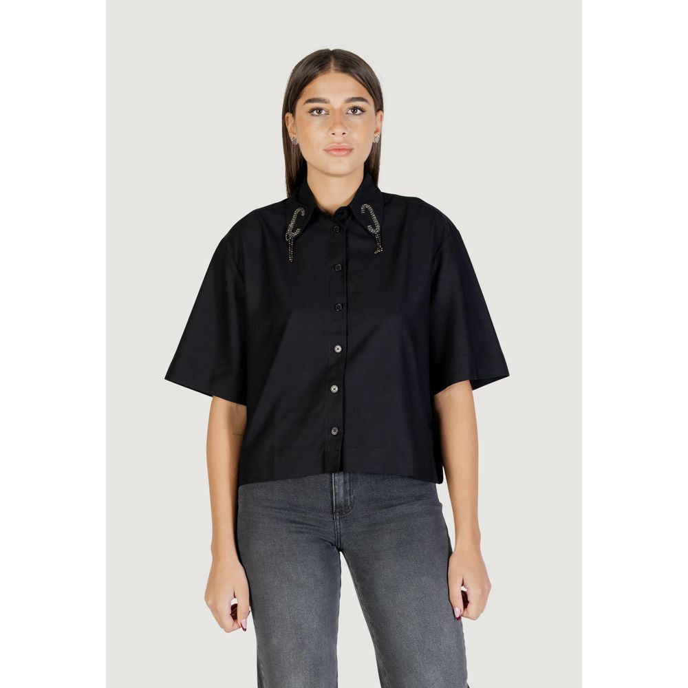 Colcci Black Viscose Shortsleeve Shirt - Model 030.01.02925