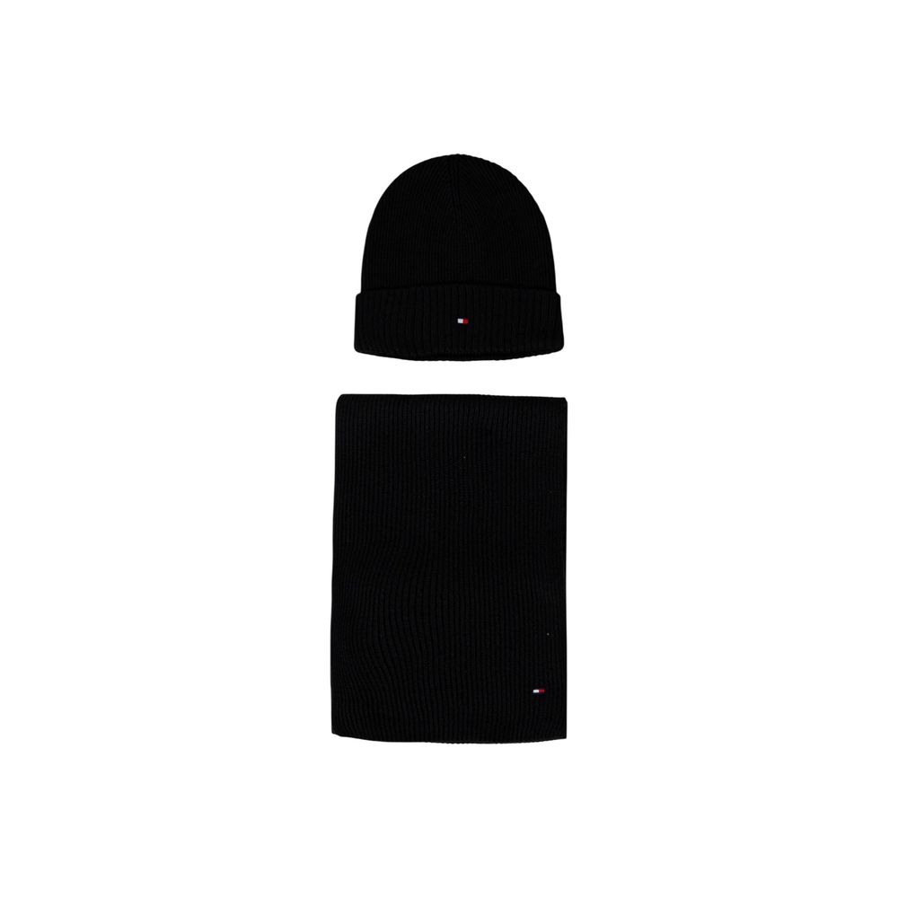 Bonnet Tommy Hilfiger en coton noir