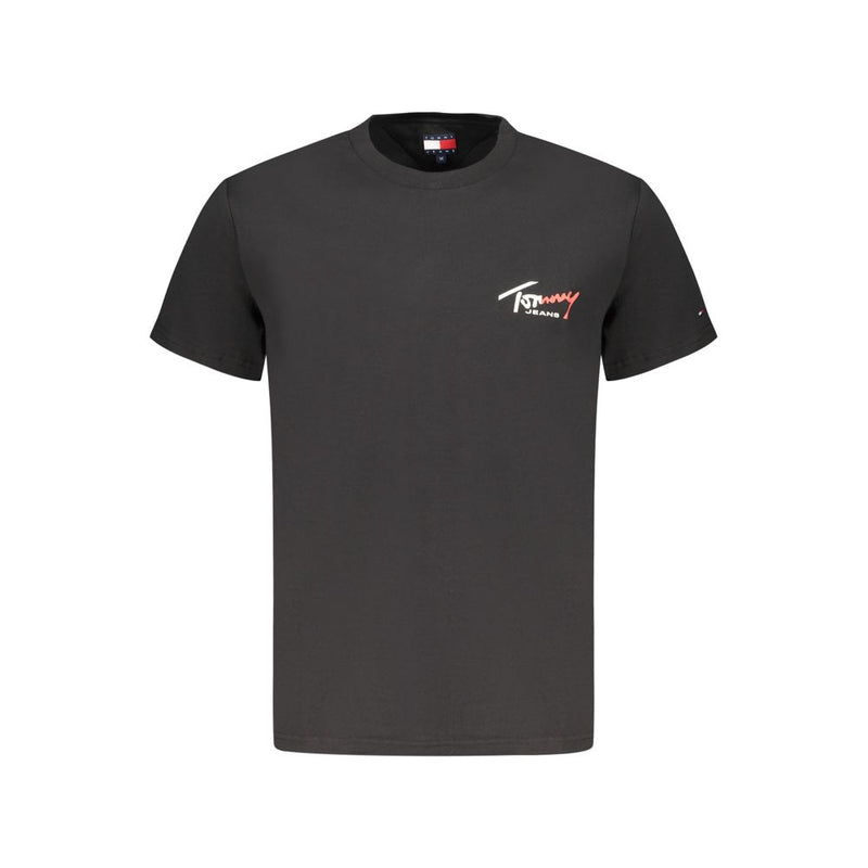 T-shirt homme en coton noir Tommy Hilfiger