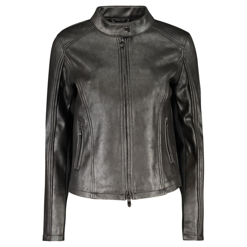 Desigual Black Polyester Women's Jacket - Stylish & Functional