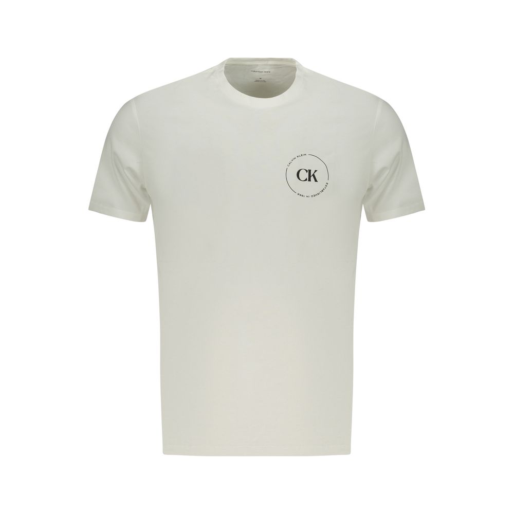 T-shirt en coton blanc pour homme Calvin Klein