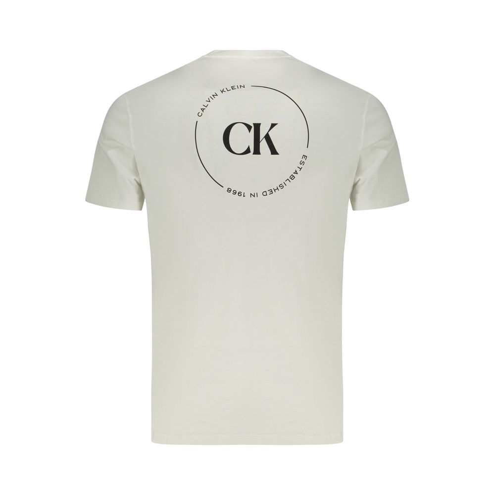 T-shirt en coton blanc pour homme Calvin Klein