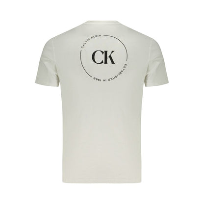 T-shirt en coton blanc pour homme Calvin Klein