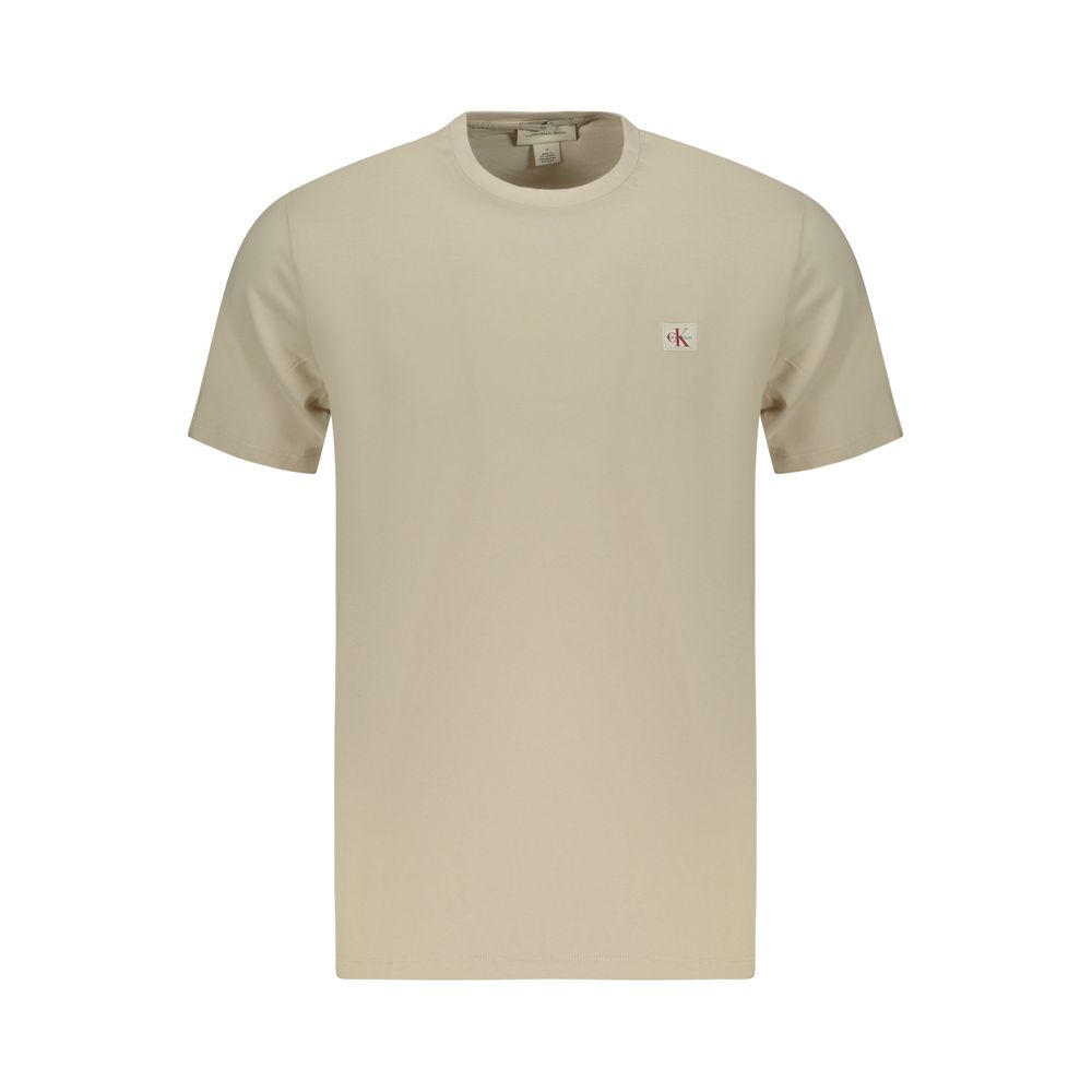 T-shirt homme en coton beige Calvin Klein