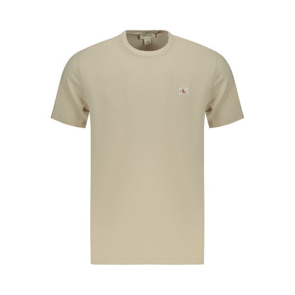 T-shirt homme en coton beige Calvin Klein