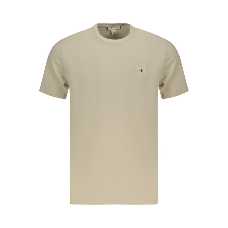 T-shirt homme en coton beige Calvin Klein