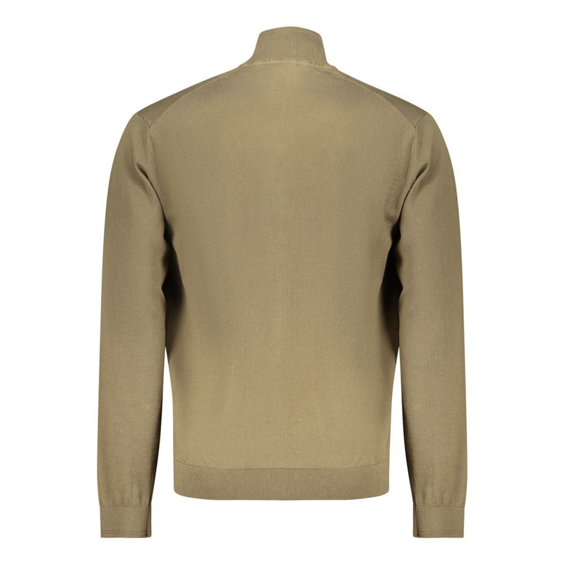 Napapijri Verde Cotton Men Cardigan - Stylish Comfort