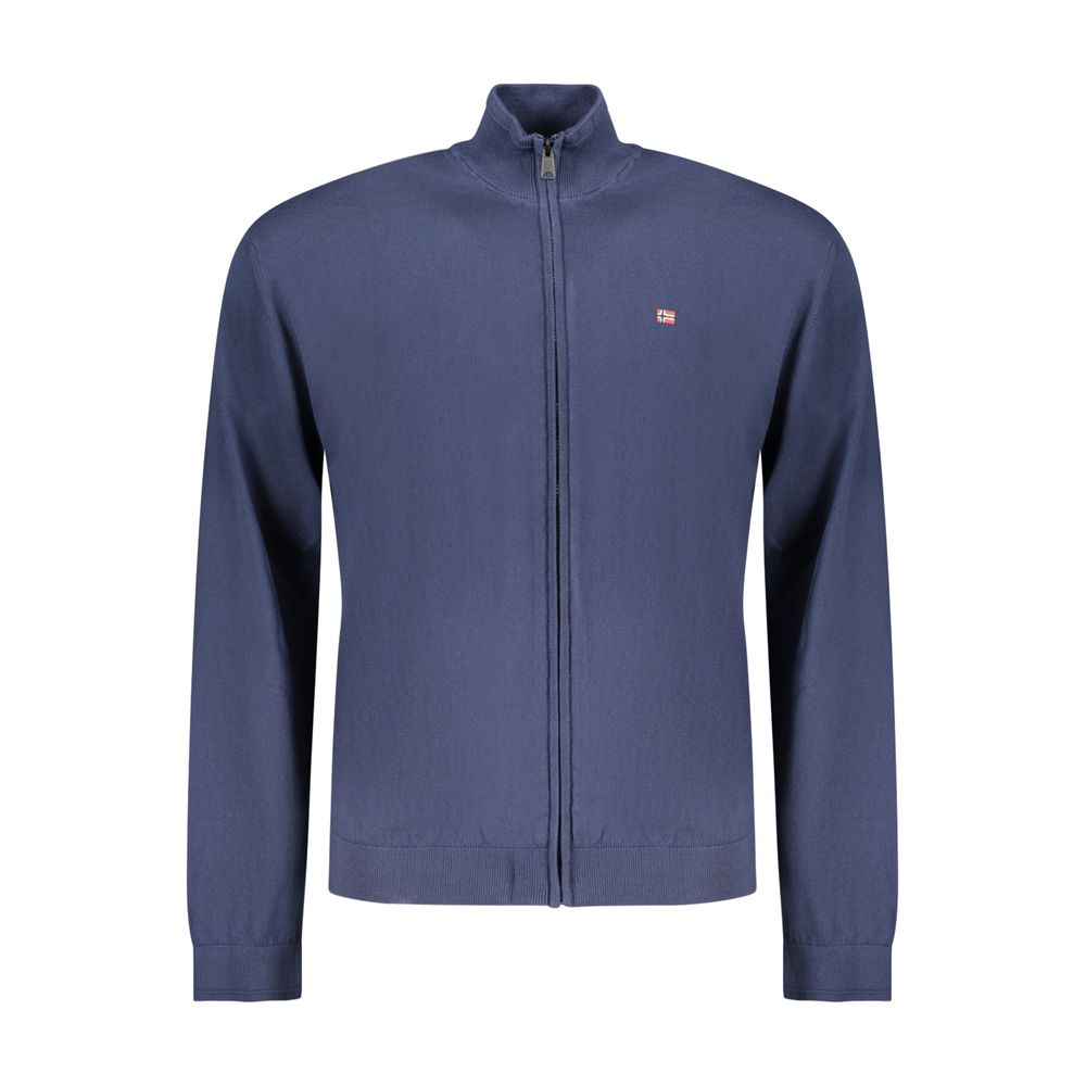 Napapijri Blue Cotton Cardigan for Men