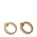 Maison Margiela Gold Silver Earrings with Vintage Effect