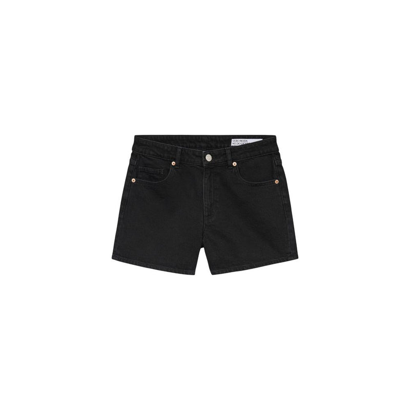 Vero Moda VMTESS MR Black Cotton Shorts for Women