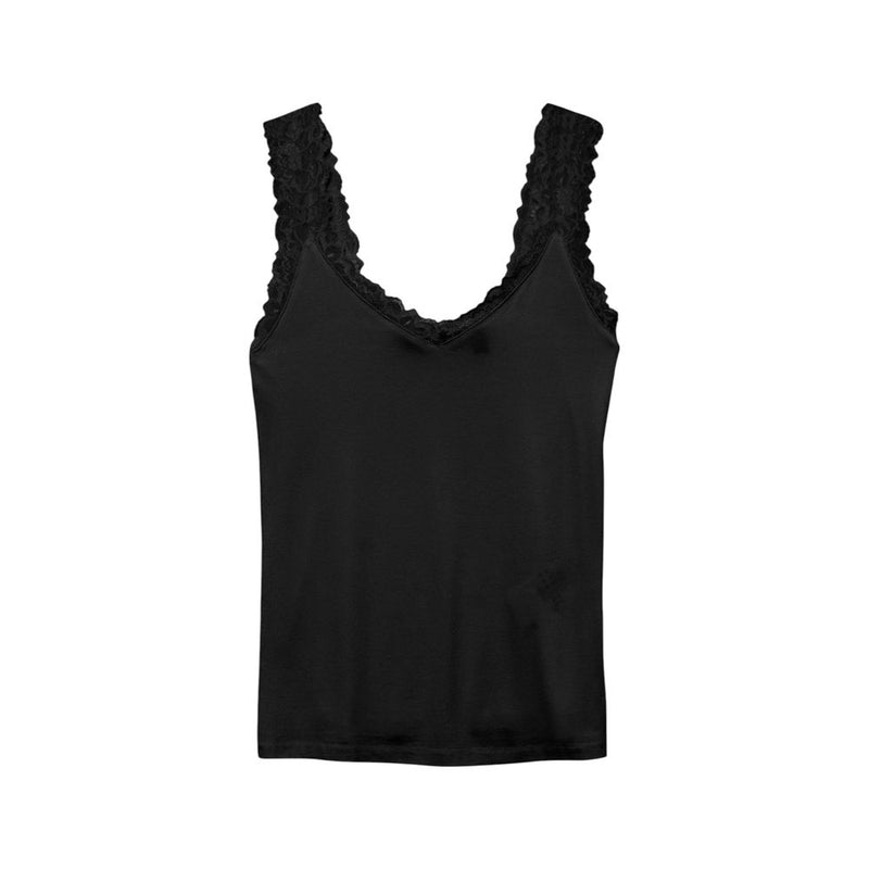 Vero Moda VMROSA Black Viscose Tank Top for Women