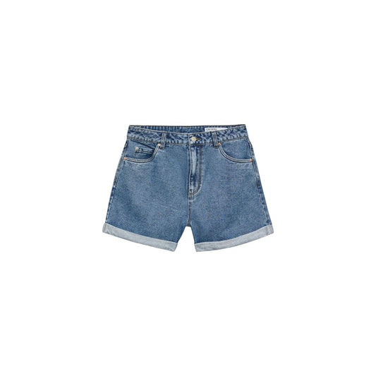 Vero Moda VMZURI HR Loose Shorts - Light Blue Cotton