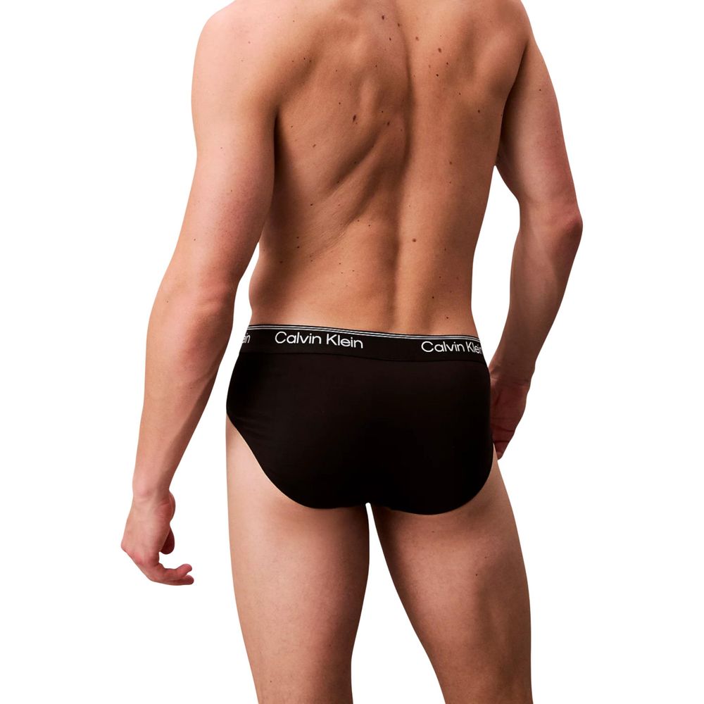 Calvin Klein Underwear Black Recycled Polyester Briefs - 3 Pack