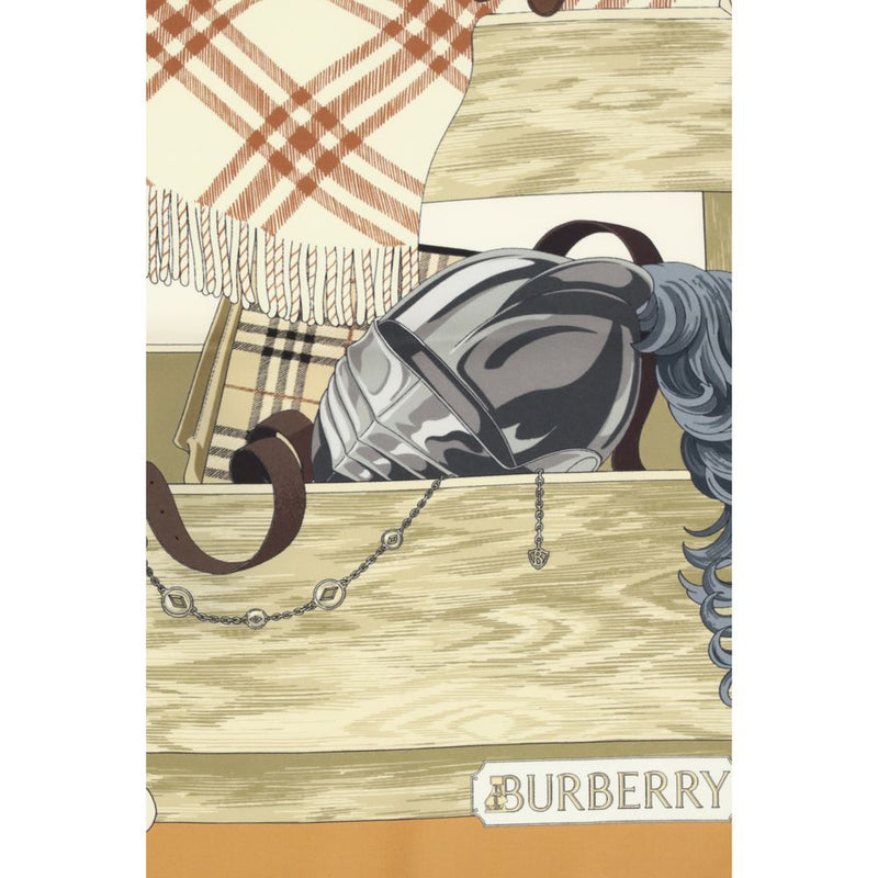 Écharpe en soie multicolore Burberry