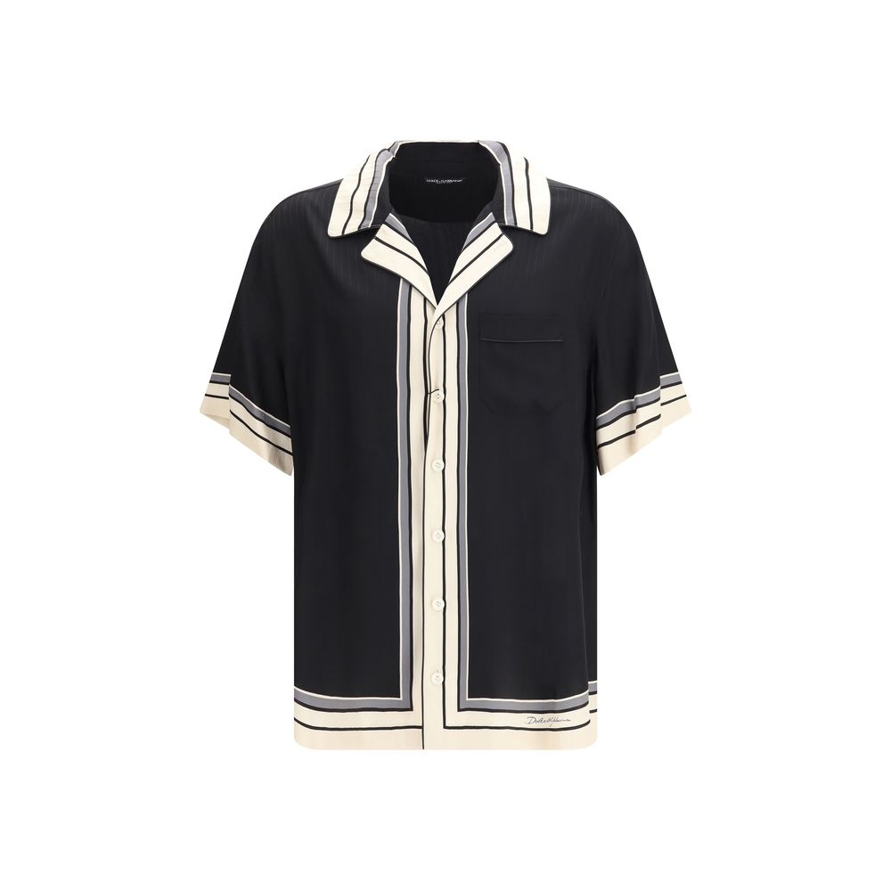 Chemise Dolce & Gabbana en soie à motifs multicolores