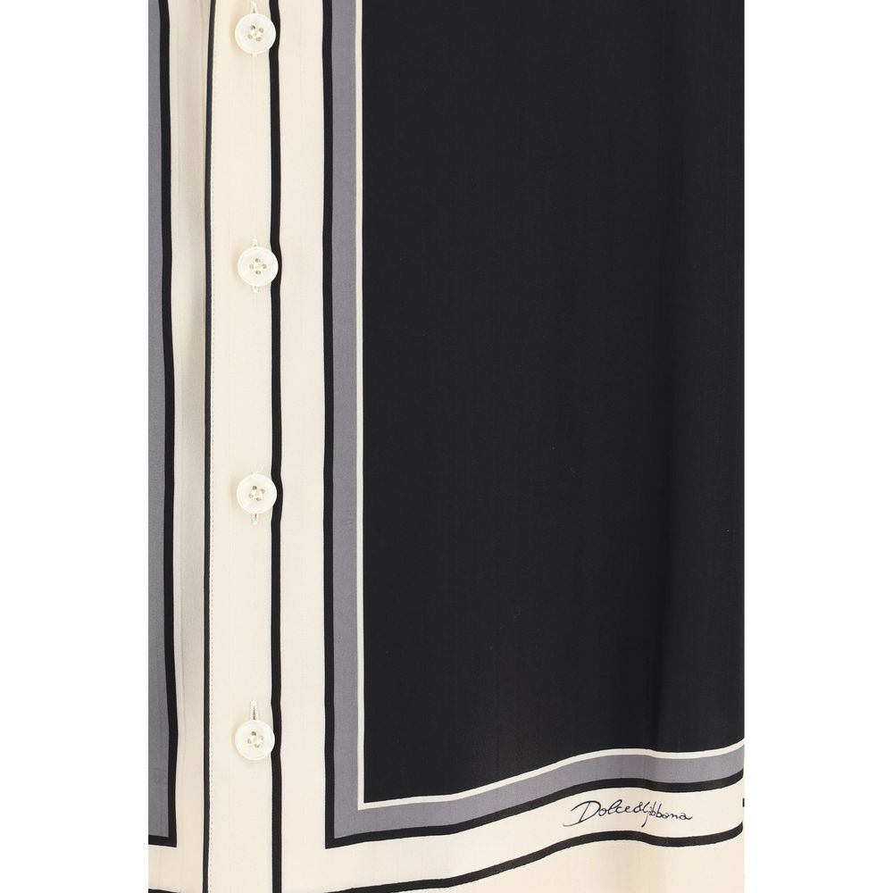 Chemise Dolce & Gabbana en soie à motifs multicolores