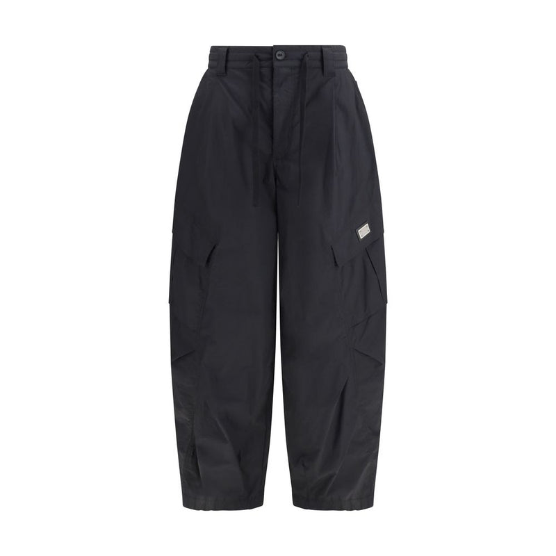 Dolce &amp; Gabbana zwarte katoenen cargobroek