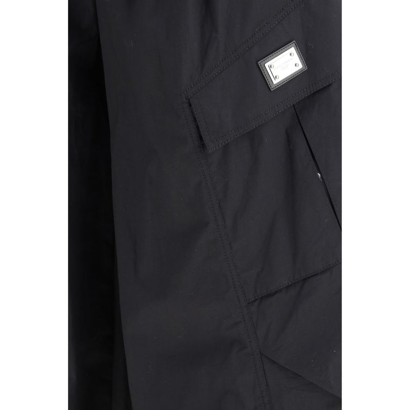 Dolce &amp; Gabbana zwarte katoenen cargobroek