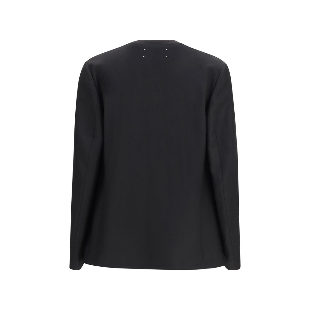 Maison Margiela Black Fleece Wool Clothing