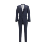 Dsquared² Blue Fleece Wool Two-Piece Suit for Men
