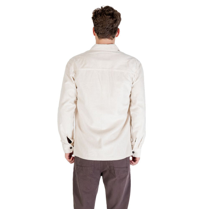 Gianni Lupo Overshirt GL7820S en Coton Crème pour Hommes