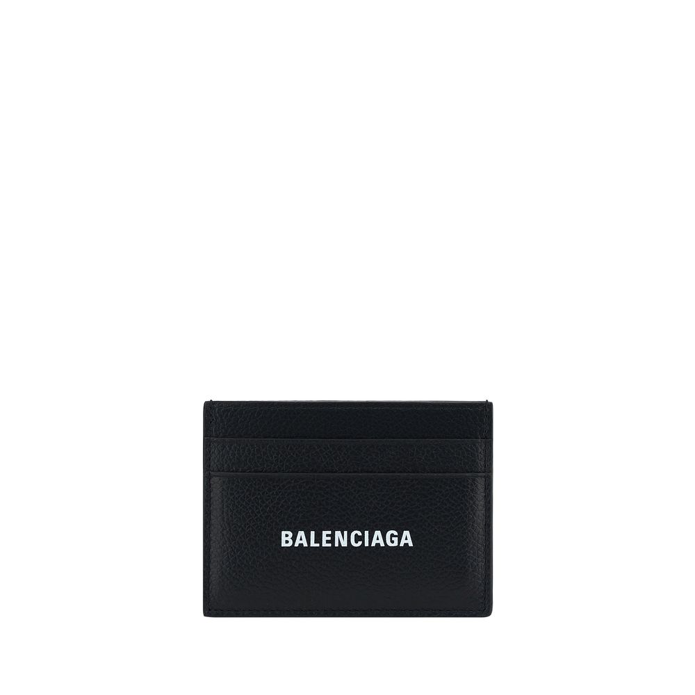 Portefeuille Balenciaga Bos Taurus en cuir de veau noir