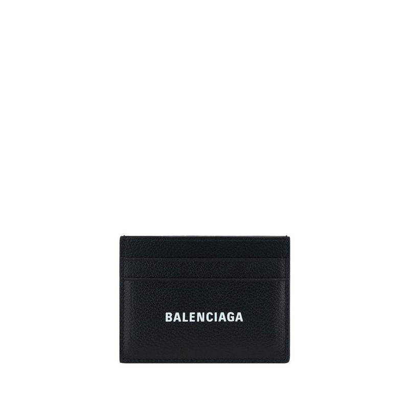 Portefeuille Balenciaga Bos Taurus en cuir de veau noir