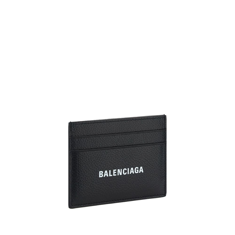 Portefeuille Balenciaga Bos Taurus en cuir de veau noir