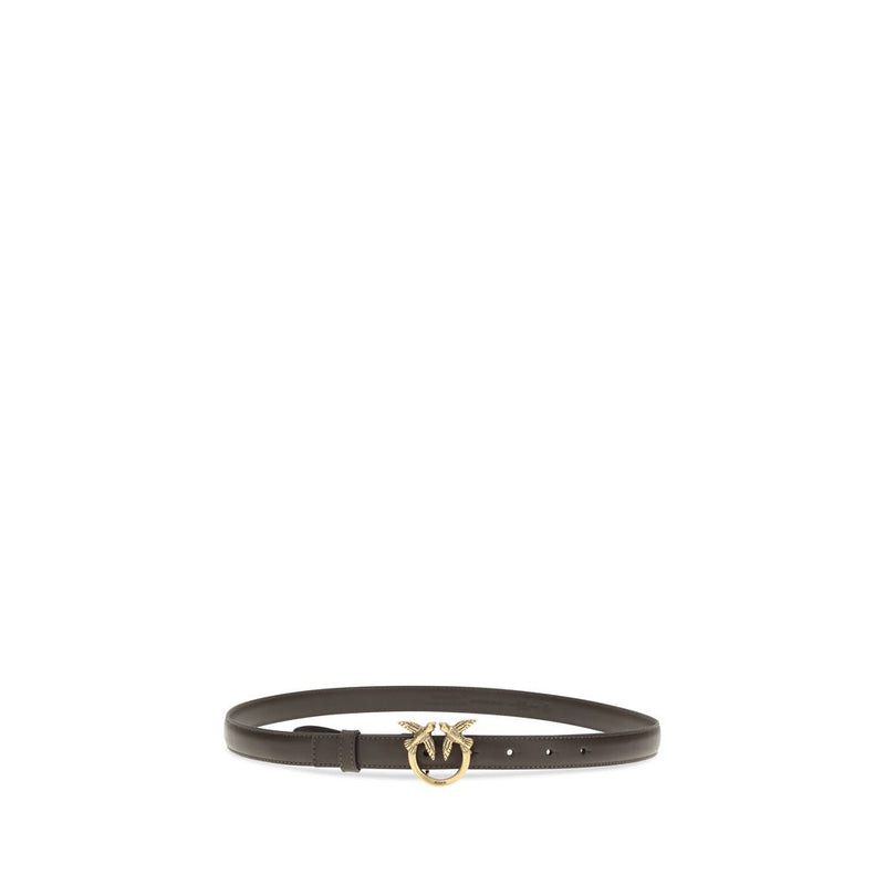 PINKO Brown Calf Leather Bos Taurus Regular Belt