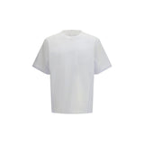 Sacai White Cotton T-Shirt - Oversized Fit for Modern Comfort