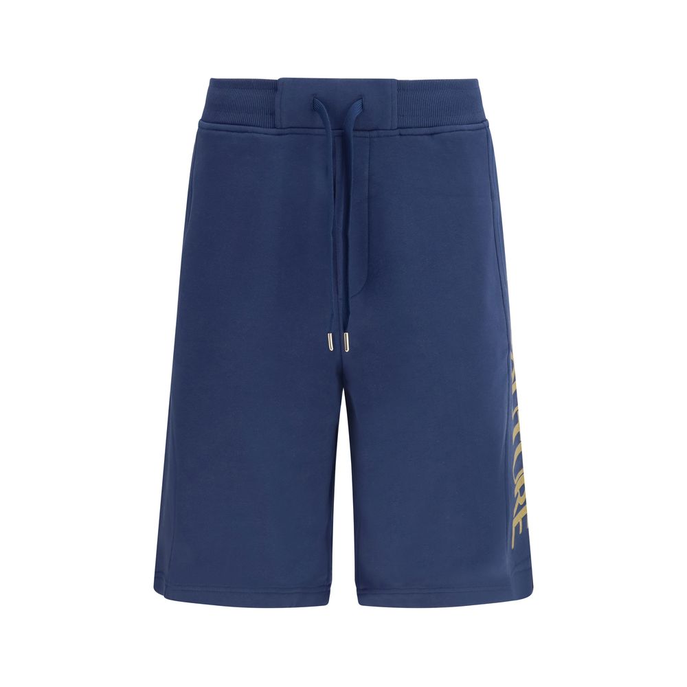 Versace Jeans Blue Cotton Bermuda Shorts for Men