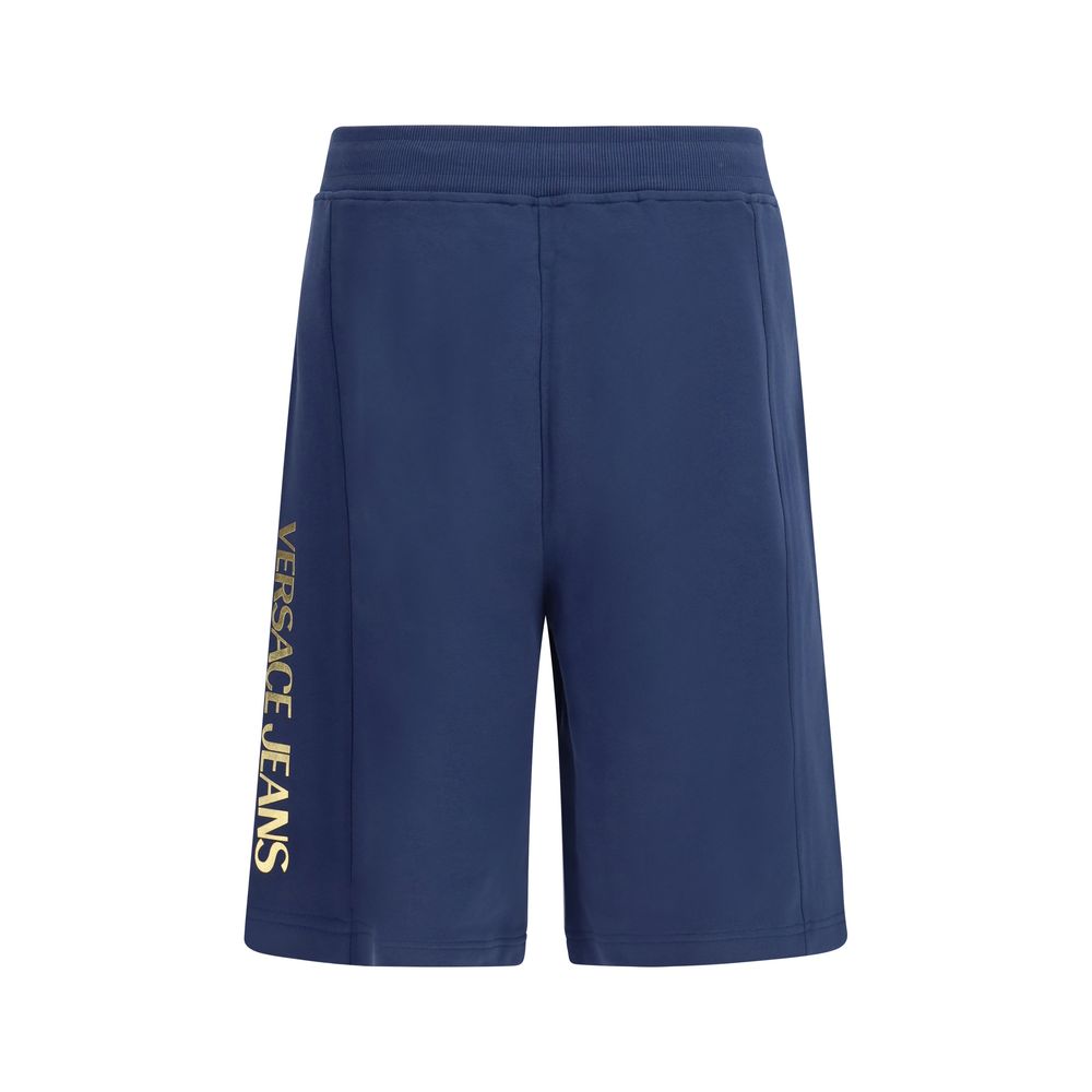 Versace Jeans Blue Cotton Bermuda Shorts for Men