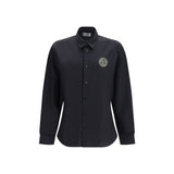 Versace Jeans Black Cotton Dress Shirt - EMBLEM Collection