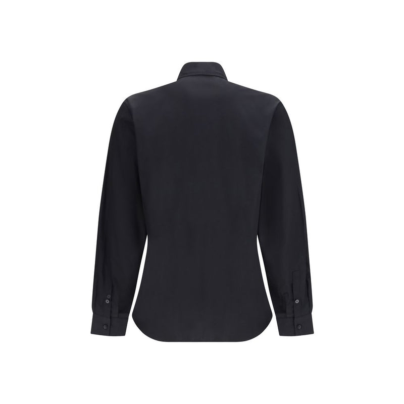 Versace Jeans Black Cotton Dress Shirt - EMBLEM Collection