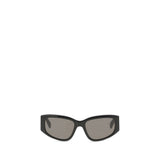 Balenciaga Black Calf Leather Bos Taurus Sunglasses