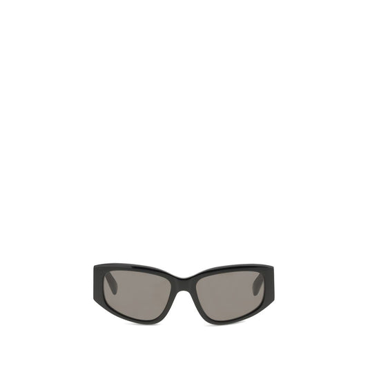 Balenciaga Black Calf Leather Bos Taurus Sunglasses