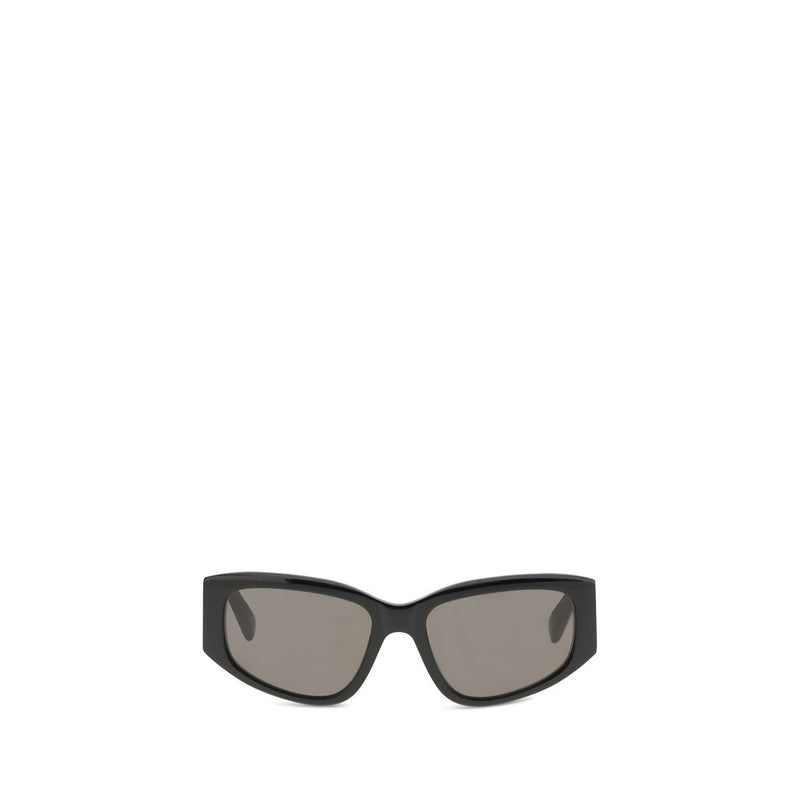 Balenciaga Black Calf Leather Bos Taurus Sunglasses