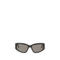 Balenciaga Black Calf Leather Bos Taurus Sunglasses