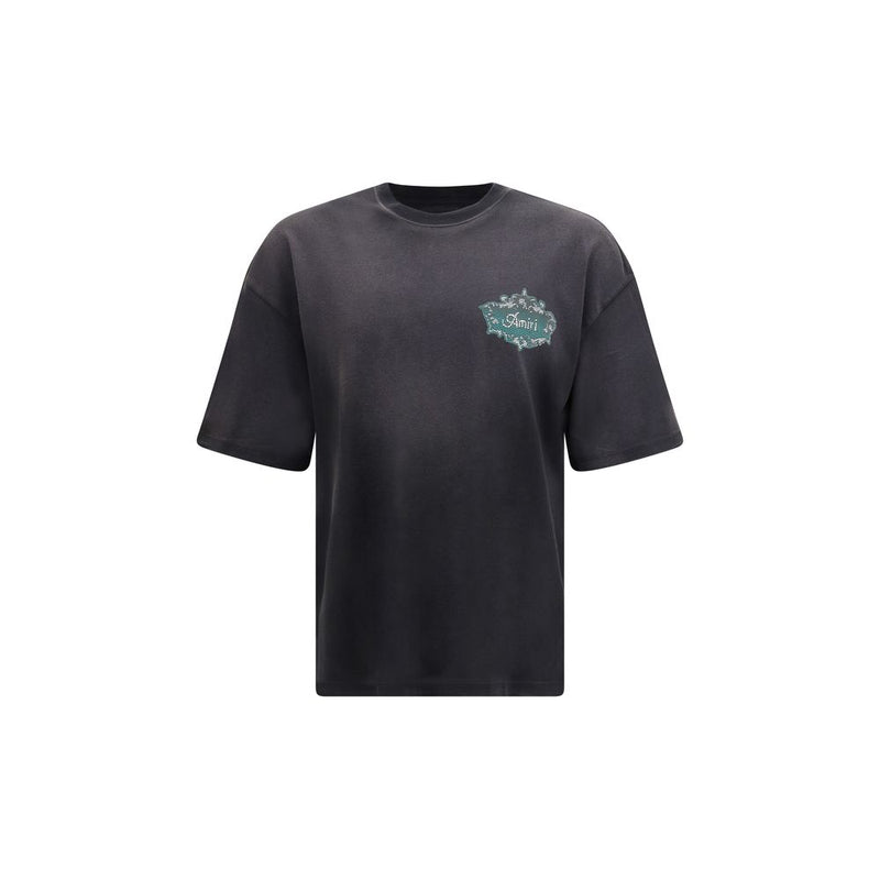 Amiri Black Cotton Chateau Crest T-Shirt
