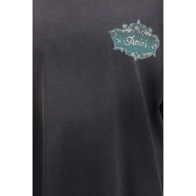 Amiri Black Cotton Chateau Crest T-Shirt
